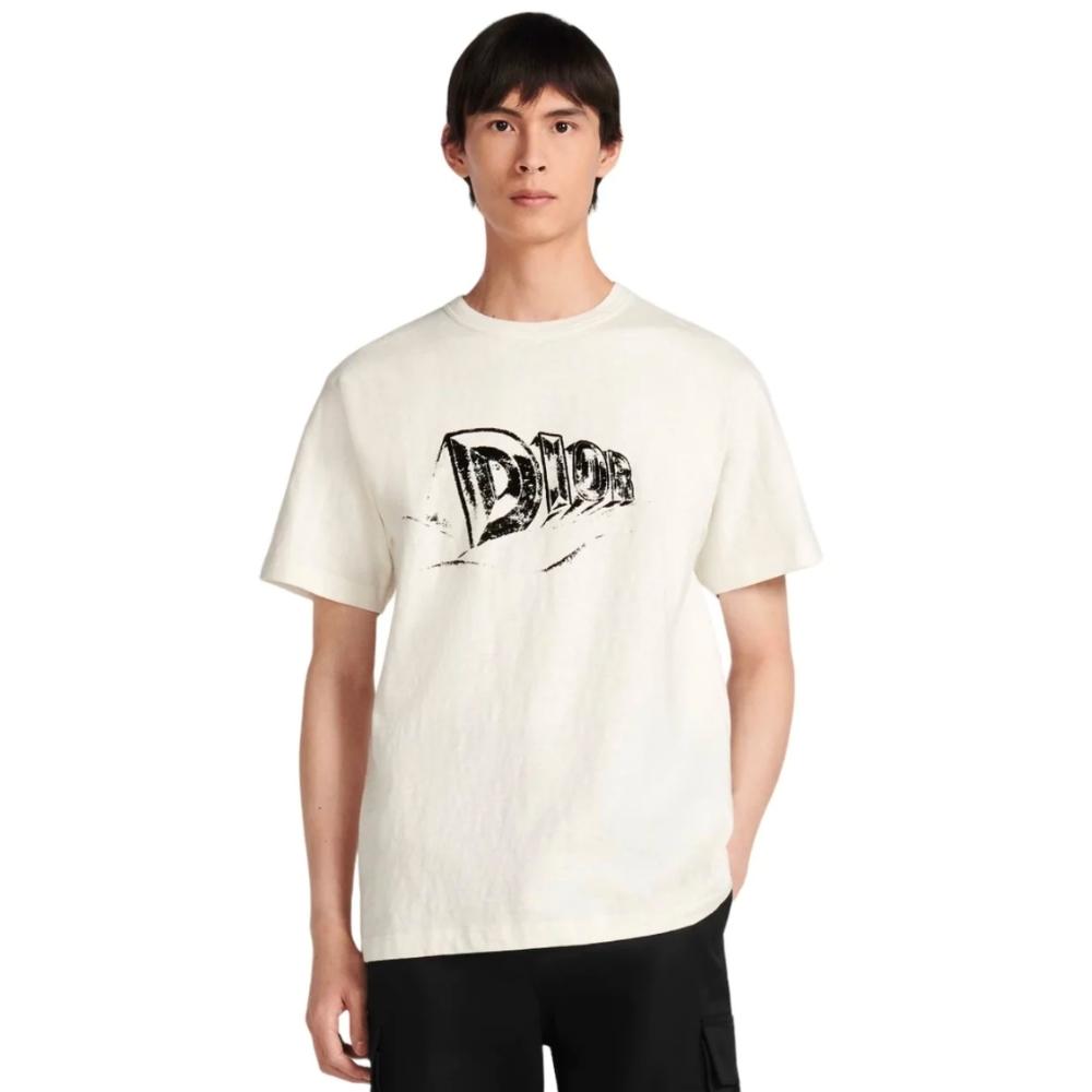 Dior Slub Cotton T-shirt White