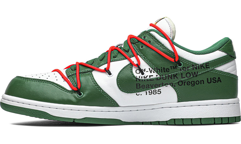 Off-White x Dunk Low "Pine Green" - ARABIA LUXURY