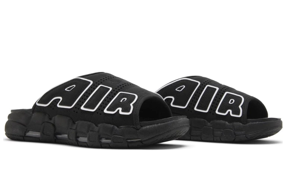 Air More Uptempo Slide ‘Black - Black Sole’ - ARABIA LUXURY