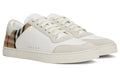 Burberry Check Panelled Sneakers 'Natural White Archive Beige' - ARABIA LUXURY