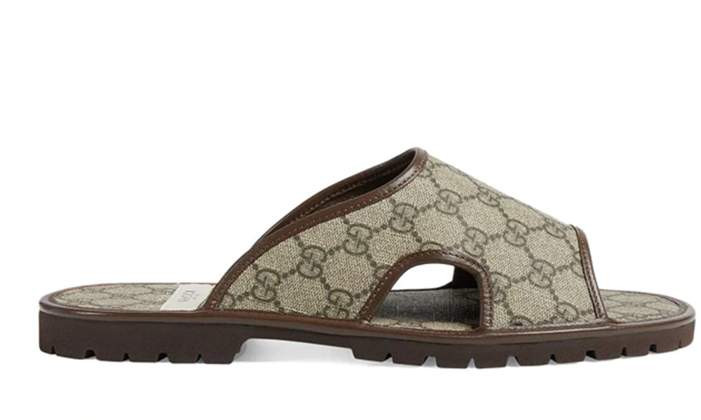 Gucci Men's GG Supreme Slide Sandal - ARABIA LUXURT