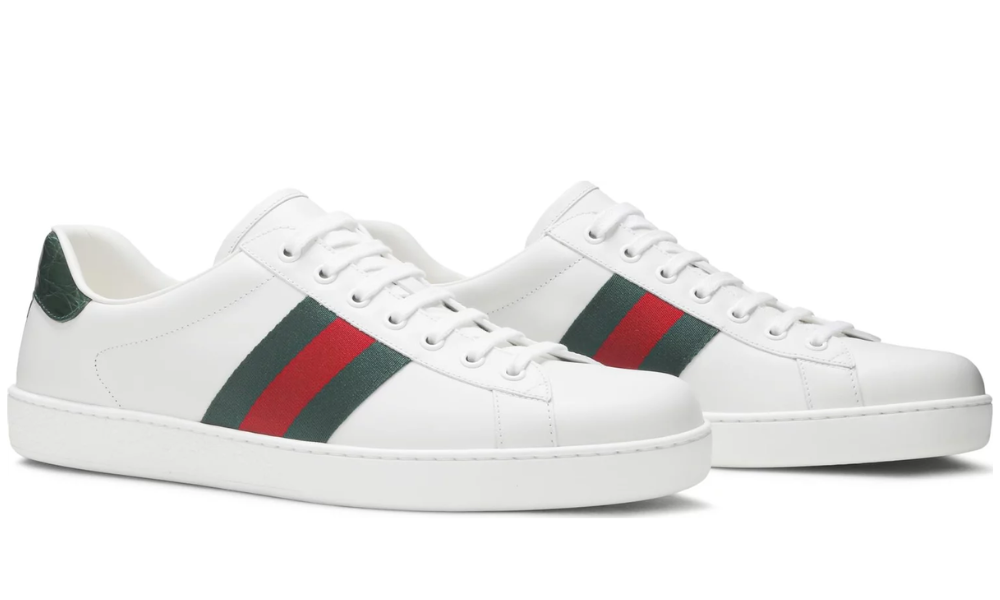 Gucci Ace Leather Sneakers 'White' -