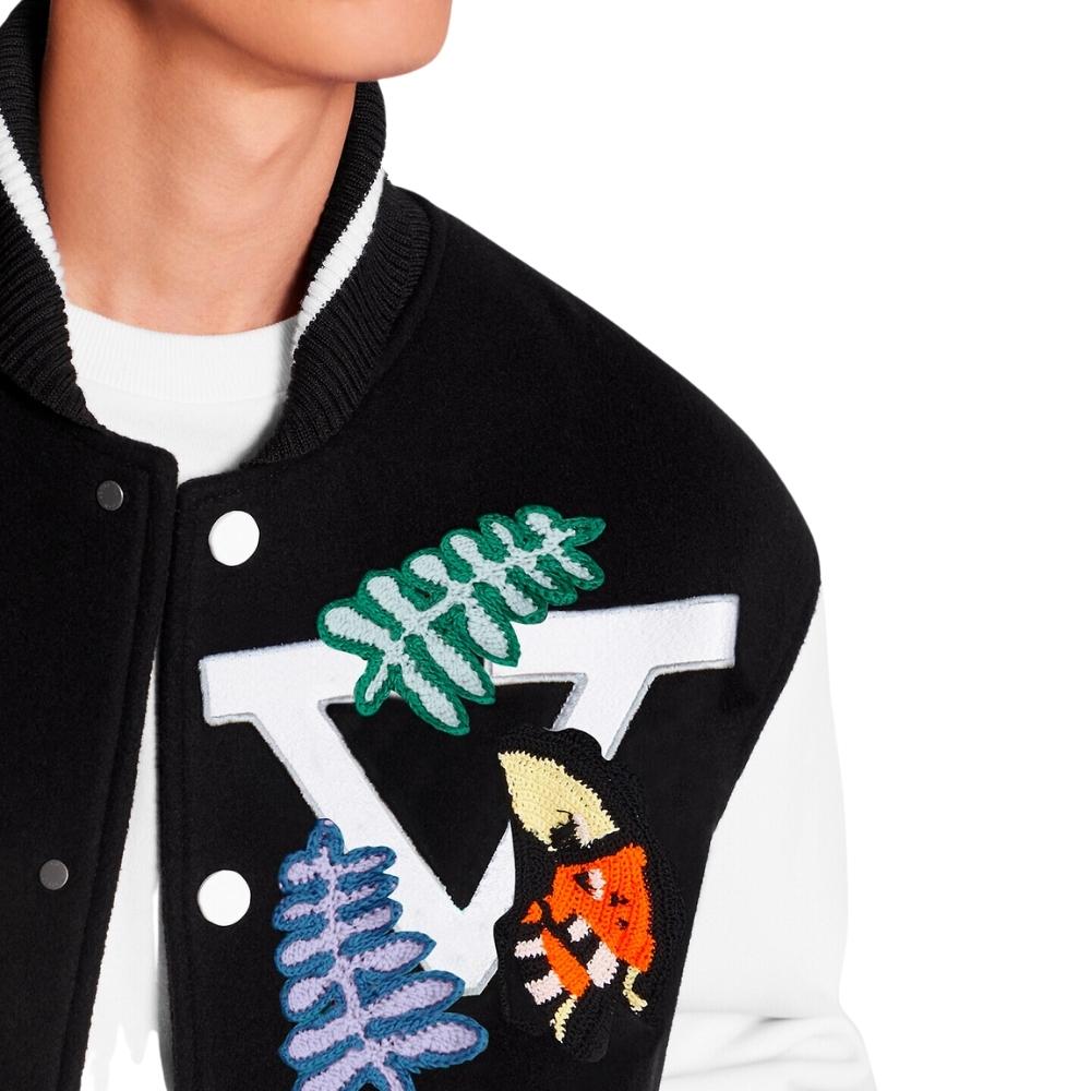 Louis Vuitton Sports Jacket With Floral Appliqué
