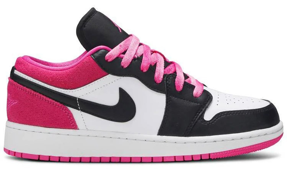 Air Jordan 1 Low SE GS 'Black Active Fuchsia' - ARABIA LUXURY