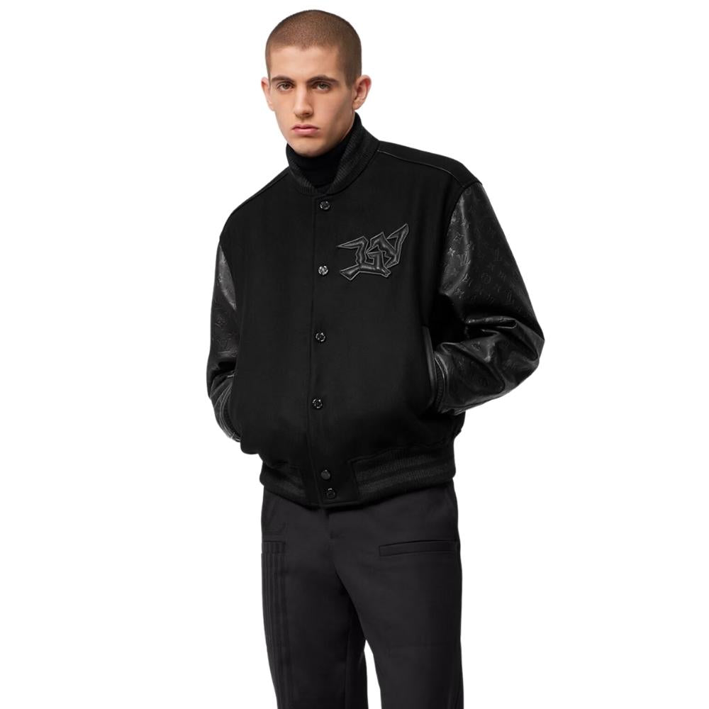 Louis Vuitton Monogram-embossed Quilted Shell Jacket in Black for Men
