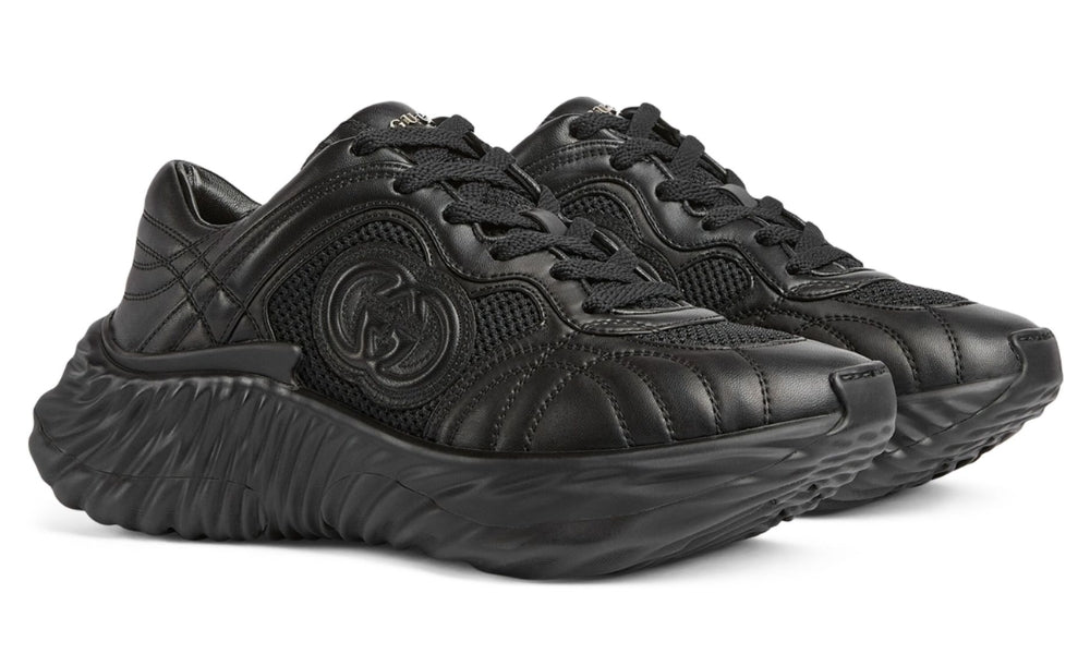 Gucci Interlocking G sneaker "Black" - ARABIA LUXURY