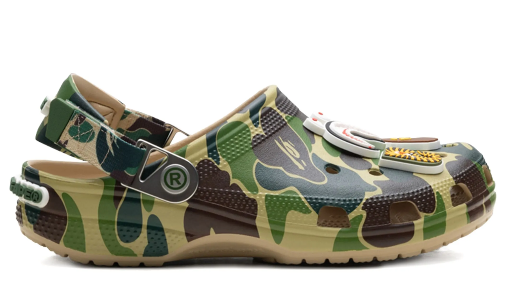 Bape x Crocs Classic Clog 'ABC Camo - Green' -