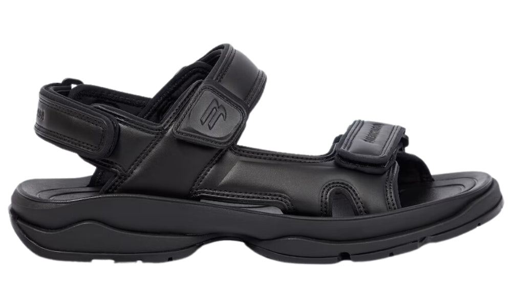 Balenciaga Tourist Sandal 'All Black' - ARABIA LUXURY