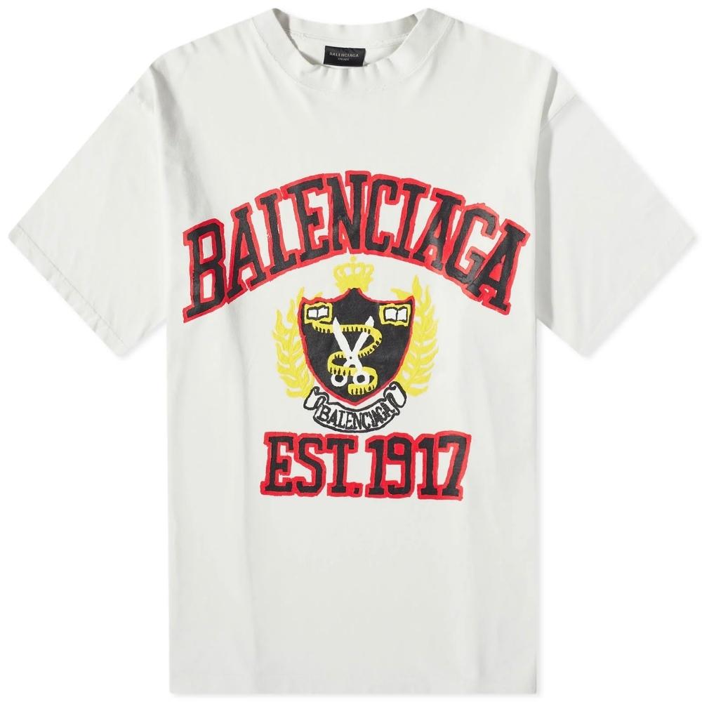 Balenciaga College T-shirt White