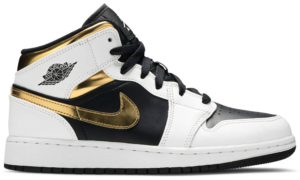 Air Jordan 1 Mid GS 'White Gold' - ARABIA LUXURY