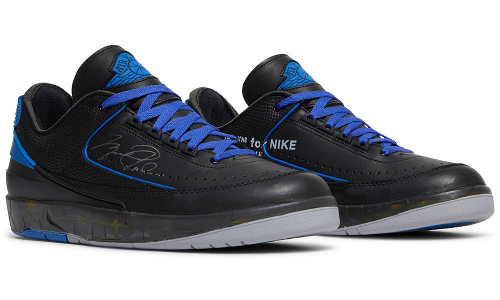 Off-White x Air Jordan 2 Retro Low SP 'Black Varsity Royal' - ARABIA LUXURY