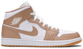 Air Jordan 1 Mid 'Tan Gum' Sneakers - ARABIA LUXURY