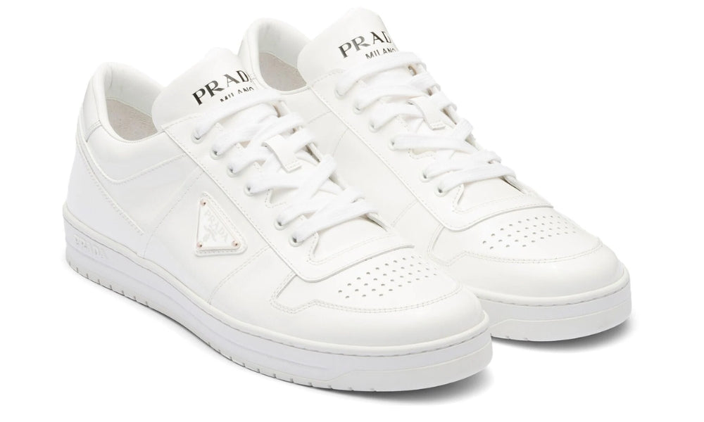 Prada Downtown Leather 'White' - ARABIA LUXURY