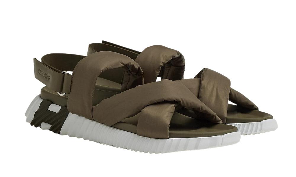 Hermes Electric sandal "Tundra Green" - ARABIA LUXURY