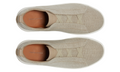 Zegna Light Beige Cotton Linen and Leather Triple Stitch Sneakers -