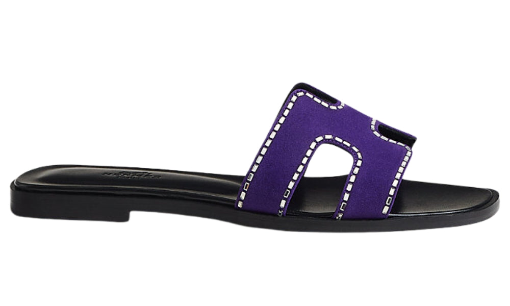 HERMES Oran Sandal "Violet Majorette" - ARABIA LUXURY