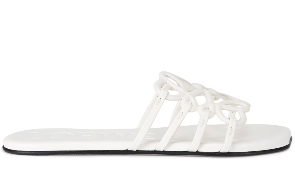 Loewe Petal Anagram slides "White" - 