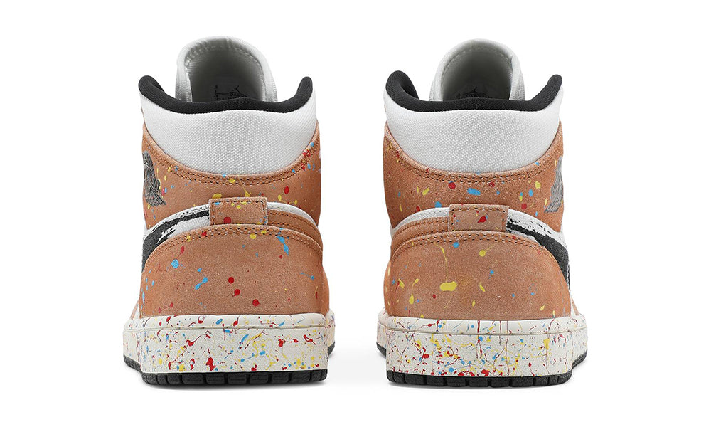 Air Jordan 1 Mid SE 'Brushstroke Paint Splatter' - ARABIA LUXURY