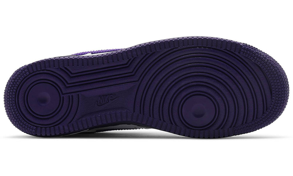 NIKE AF1 EMB White and Court purple Nike Sportswear Older Kids Air