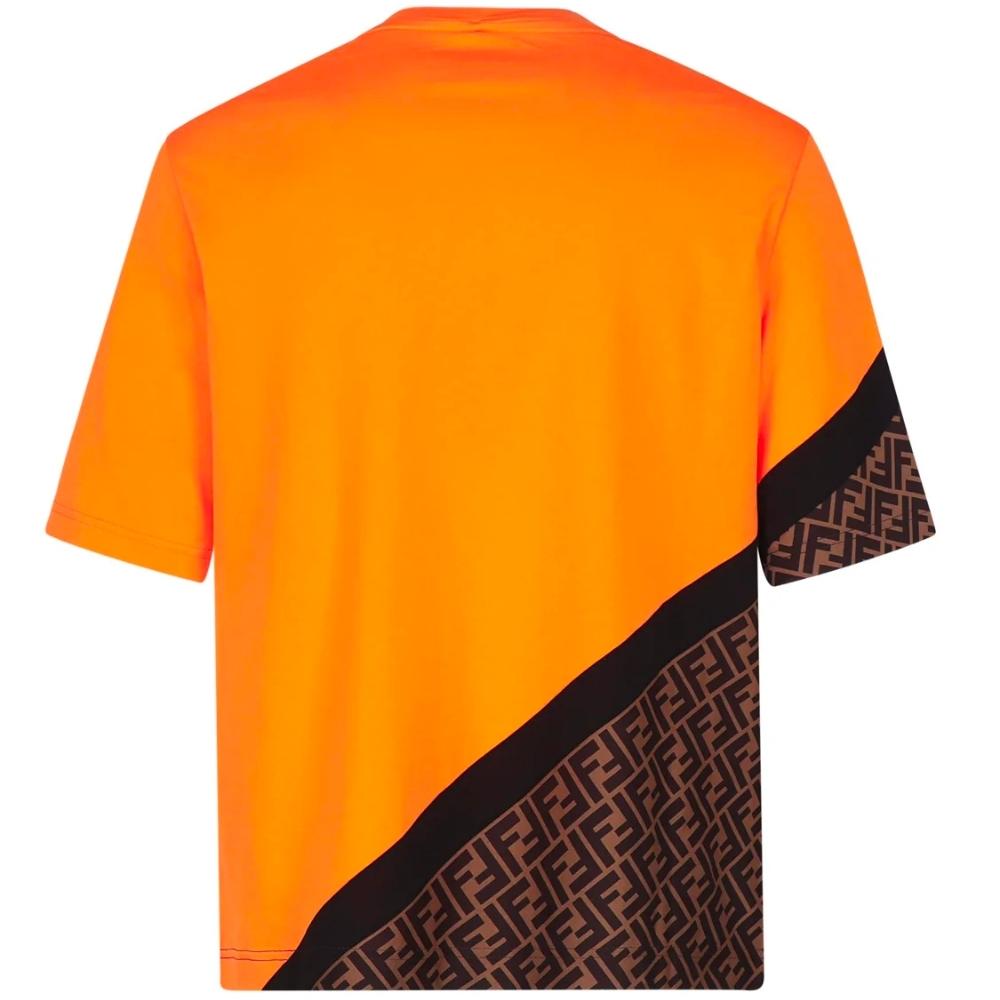 Fendi Jersey Crewneck T-Shirt 'Orange'