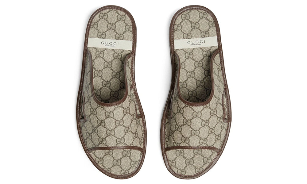 Gucci Men's GG Supreme Slide Sandal - ARABIA LUXURT