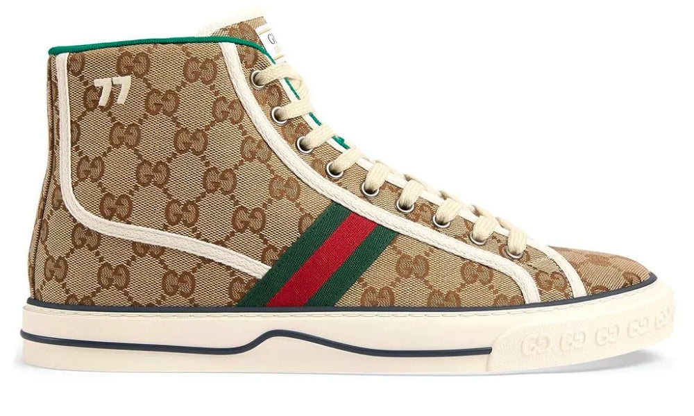 Gucci Tennis 1977 High 'Beige Ebony' - ARABIA LUXURT