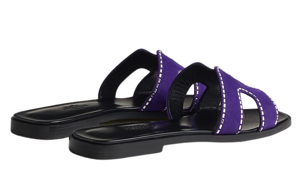 HERMES Oran Sandal "Violet Majorette" - ARABIA LUXURY