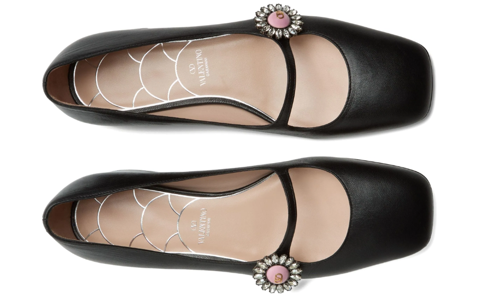 Valentino Garavani 20mm Mary Jane ballerina "Black" - 