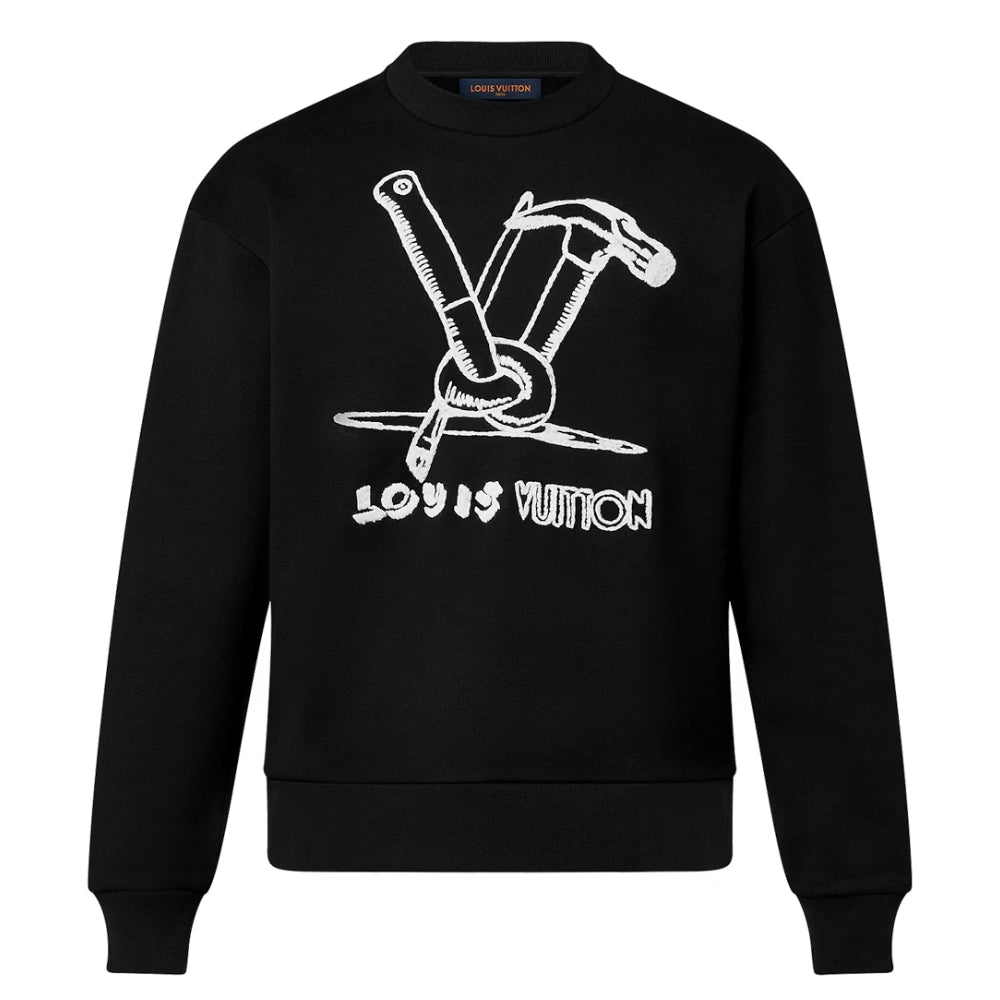 Louis Vuitton Sweatshirt brodé en coton