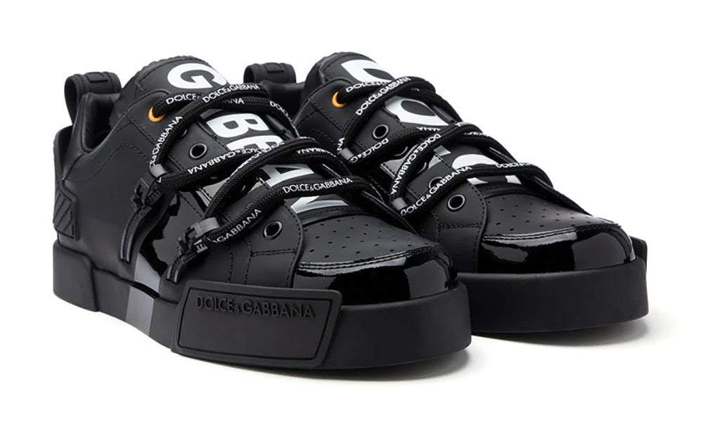 Dolce & Gabbana Portofino Sneakers in Black - ARABIA LUXURY