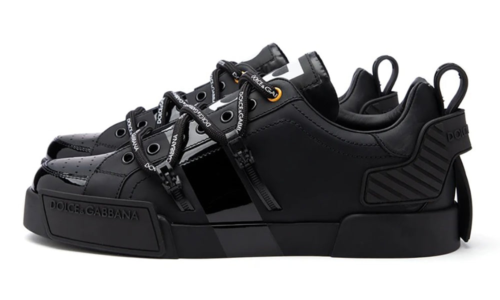 Dolce & Gabbana Portofino Sneakers in Black - ARABIA LUXURY