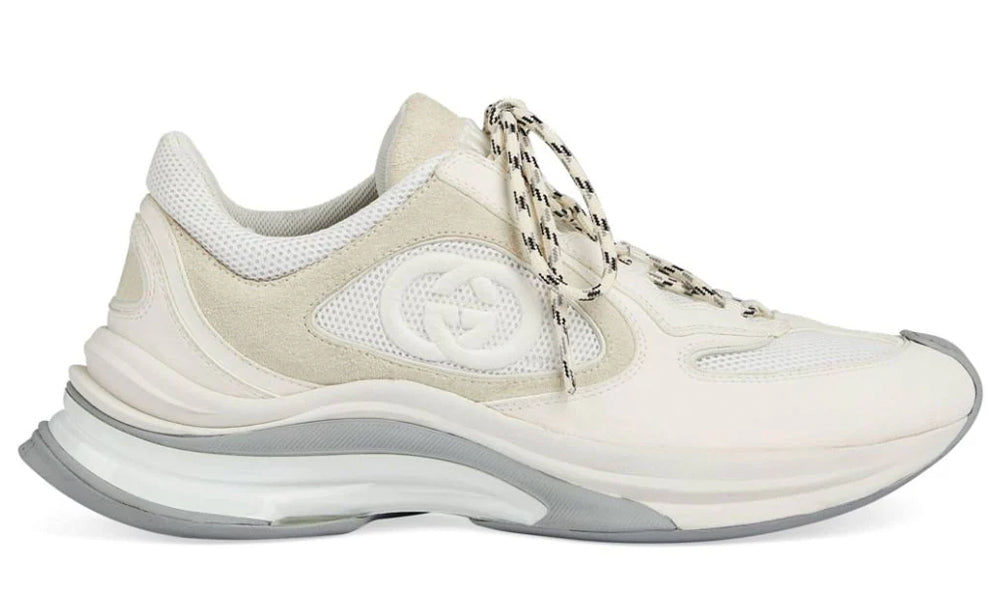 Gucci Wmns Run Sneaker 'White Suede' - ARABIA LUXURT