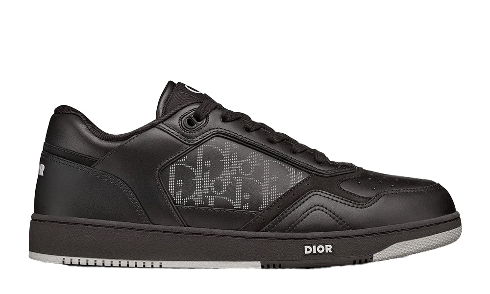 Dior B27 Low Black Dior Oblique Galaxy Leather Grey -