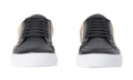 Burberry House Check Cotton and Leather Sneakers 'Black' - ARABIA LUXURY