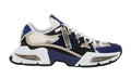 Dolce & Gabbana Men's Blue Mixed-material Airmaster Sneakers - ARABIA LUXURY