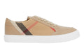 Burberry House Check Cotton and Leather Sneakers - ARABIA LUXURY