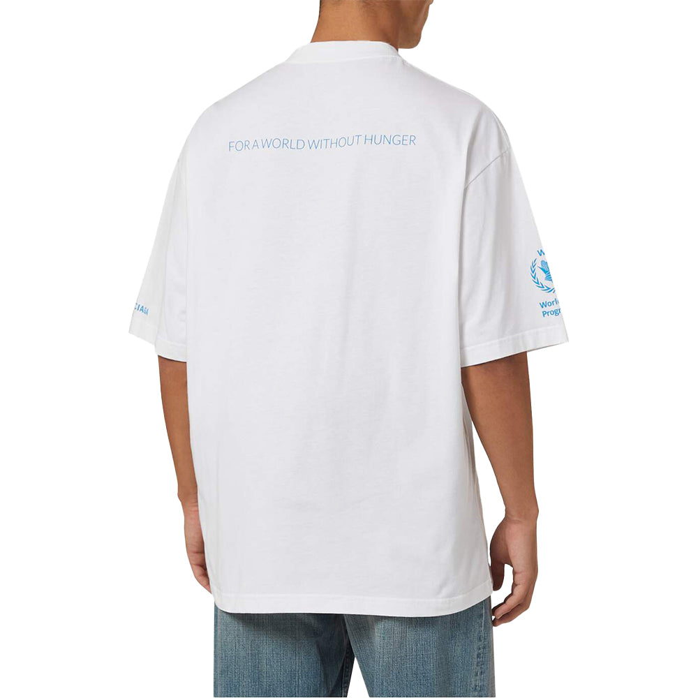 BALENCIAGA  Logo T-shirt in Organic Cotton Jersey 'White'