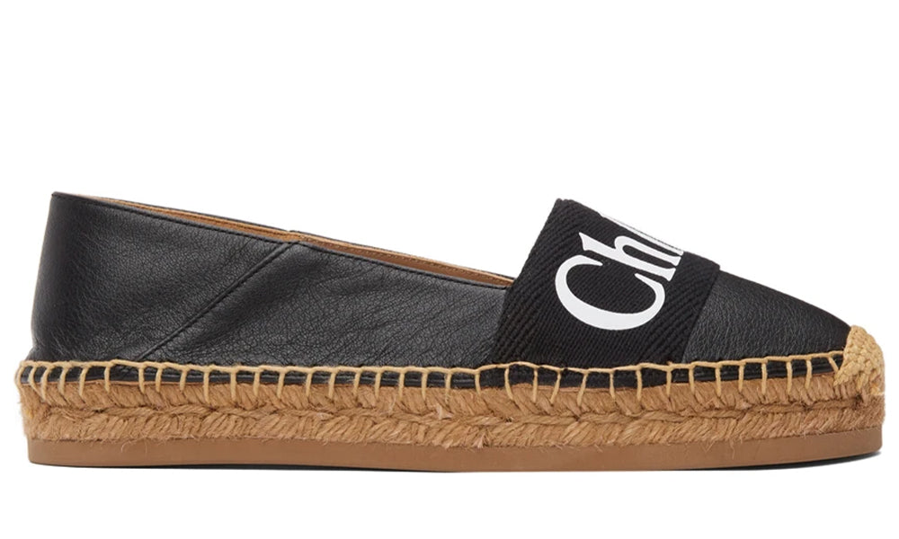 CHLOÉ Black Woody Espadrilles