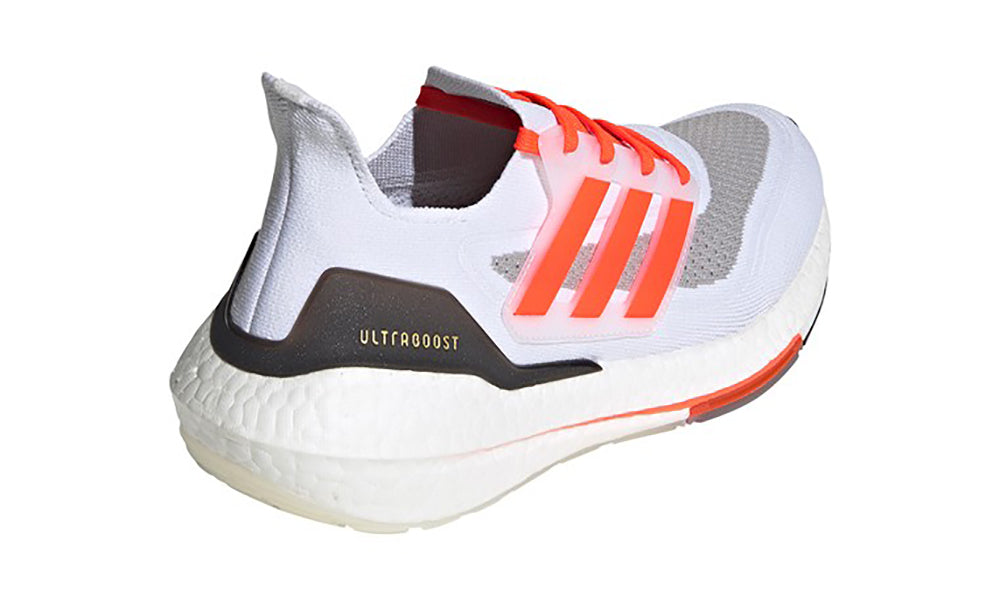 Adidas Ultraboost 21 "White - Solar Red - Gold Met" - ARABIA LUXURY