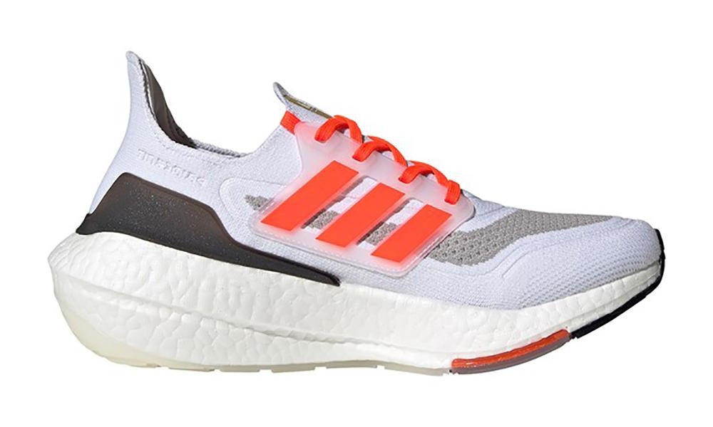 Adidas Ultraboost 21 "White - Solar Red - Gold Met" - ARABIA LUXURY