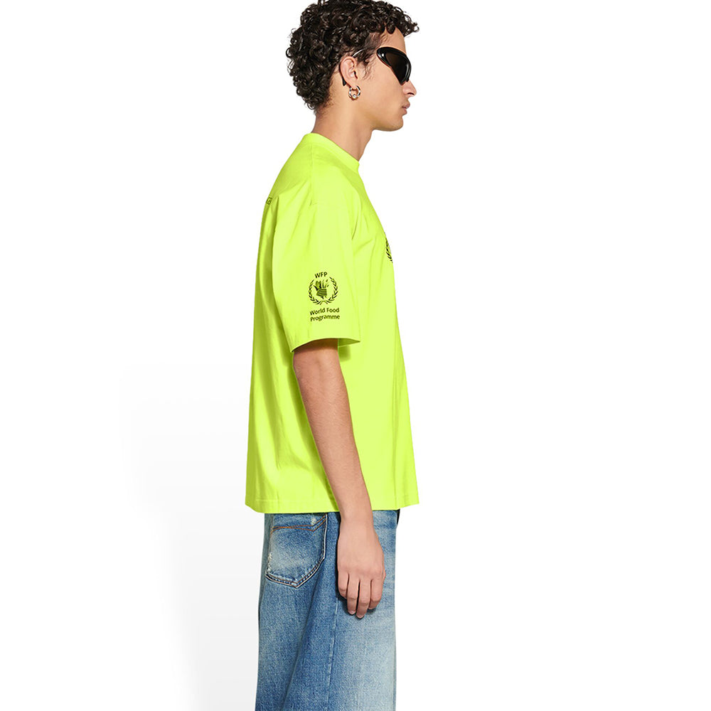 BALENCIAGA Logo T-shirt in Organic Cotton Jersey 'Yellow'
