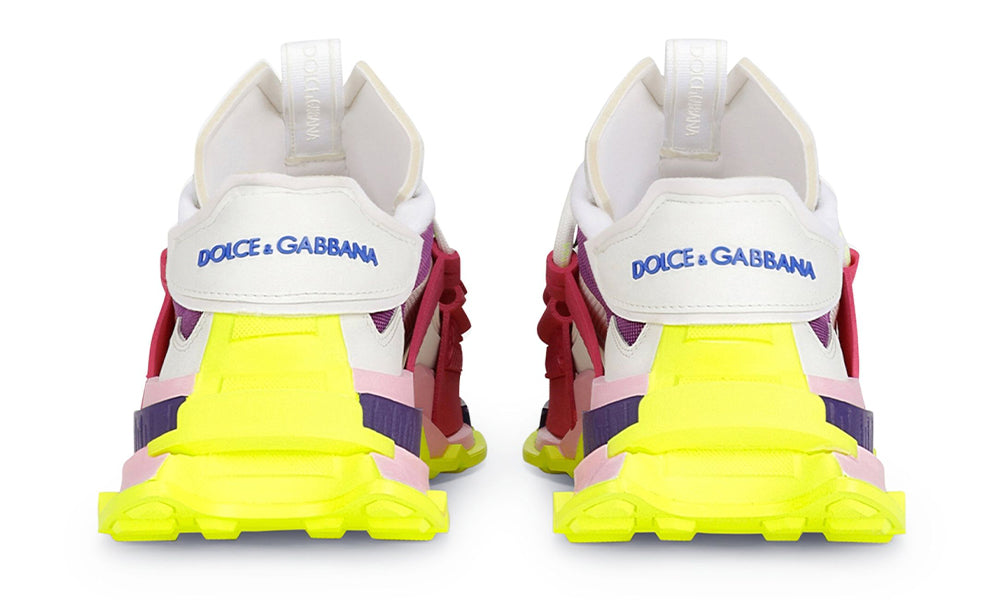 DOLCE & GABBANA Mixed-material Space Trainers In Multicolor - ARABIA LUXURY