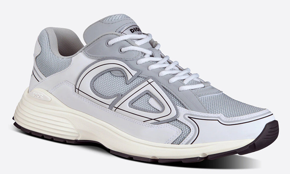 DIOR B30 SNEAKER "Gray Mesh and White Technical Fabric" - ARABIA LUXURY