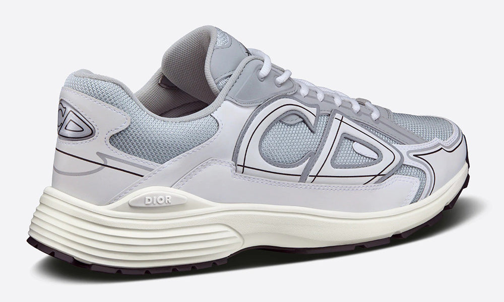 DIOR B30 SNEAKER "Gray Mesh and White Technical Fabric" - ARABIA LUXURY