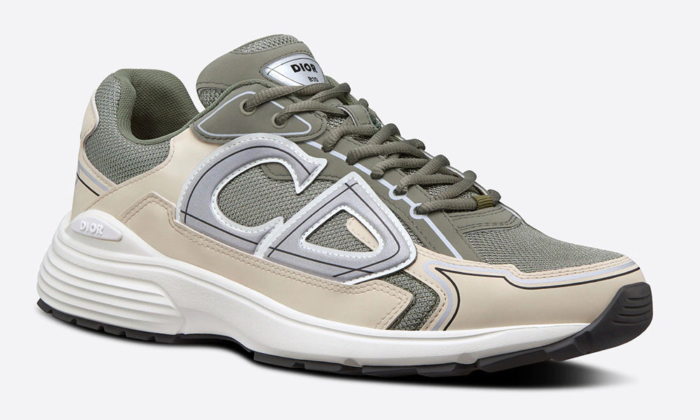 DIOR B30 SNEAKER "Olive Mesh and Cream Technical Fabric" - ARABIA LUXURY