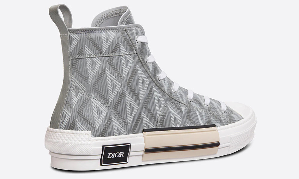 Dior B23 High-top Sneaker "Dior Gray Cd Diamond Canvas" - ARABIA LUXURY