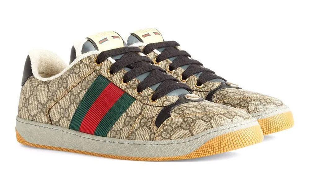 Gucci Screener lace-up sneakers - ARABIA LUXURT