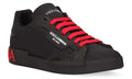 Dolce & Gabbana Nylon & Rubber Portofino Sneakers - Black - ARABIA LUXURY