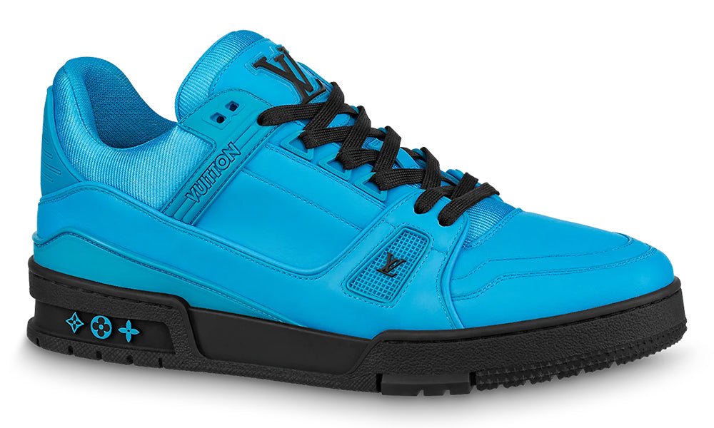 Louis Vuitton Trainer Sneaker "Blue" Calf leather