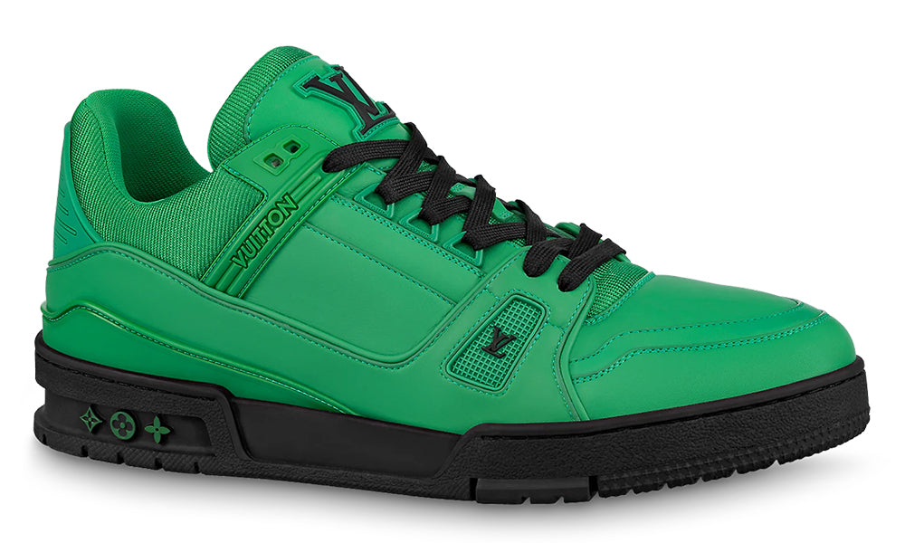 Louis Vuitton Trainer Sneaker "Green" Calf leather